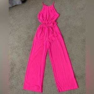 Lush Barbie pink jumpsuit